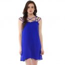 Roving Mode Women's Georgette A-Line Mini Dress