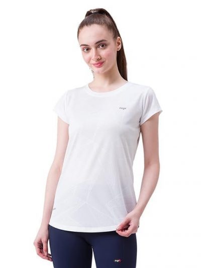 berge' Ladies Polyester Dry Fit Textured Western Shirts & Tshirts for Women, Quick Drying & Breathable Fabric, Gym Wear Tees & Workout Tops|Half Sleeve T-Shirt|Running Tshirts