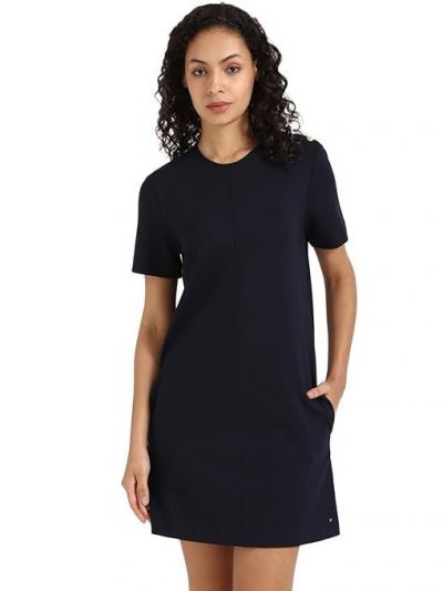 Tommy Hilfiger Women's Rayon A-Line Above The Knee Casual Dress