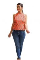 Yash Gallery Women's Cotton Regular Fit Top