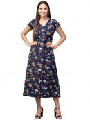 My Swag Women's Crepe Maxi Ankle Length Casual Dress