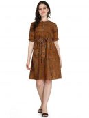 OM SAI LATEST CREATION Women's Rayon Mini Dress