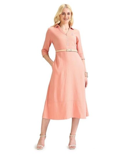 U.S. POLO ASSN. Women's Solid Regular Casual Dress