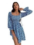 Sheetal Associates Women Casual Regular Sleeves Crepe Printed Fit and Flare Dress