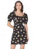VERO MODA Women's Rayon Fit and Flare Mini Dress